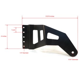 The ROP Shop | 50" Roof Light Bar Mount Bracket Kit with Screws for 1997-2003 Ford F150 Trucks