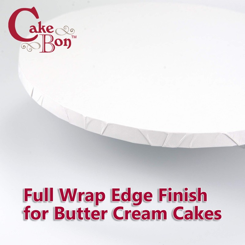 Cakebon Cake Boards Square - Sturdy 1/2 Inch Thick Drums