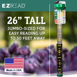 Headwind EZRead 26” Giant Professional Outdoor rain Gauge, USA Made Heavy Duty All Weather Freeze Proof mountable with Float, Green (820-0002)