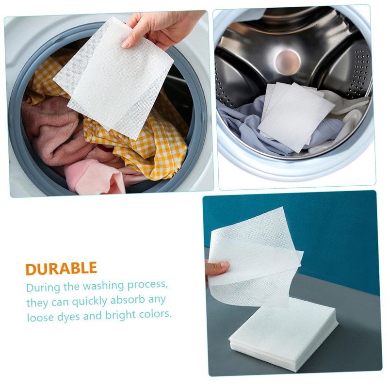 NOLITOY Bsorbing Laundry Sheets 48 Pack Dye Proof Absorption Sheet
