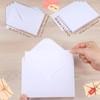 moinkerin 50 x Folding Cards Blank with Envelopes (250 g/m²