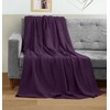 Utopia Bedding Cotton Waffle Blanket 300 GSM (Plum - 90x108