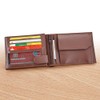 by LONGFIELD Combination Wallet - Men's Wallet, Cowhide Leather, RFID
