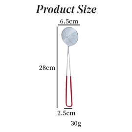 Stainless Steel Wire Skimmer Spoon Strainer Spider Kitchen Mesh Tool with Long Handle Non-Stick Cooking Strainer(S)