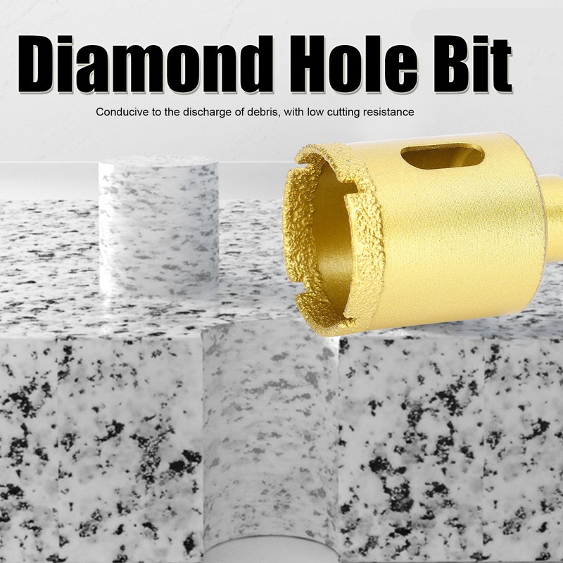 5Pcs Diamond Hole Saw Drill Bit Granite Ceramic Concrete Marble