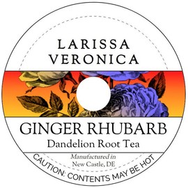 Ginger Rhubarb Dandelion Root Tea (Single Serve K-Cup Pods) (12 pods, ZIN: 576579) - 2 Pack