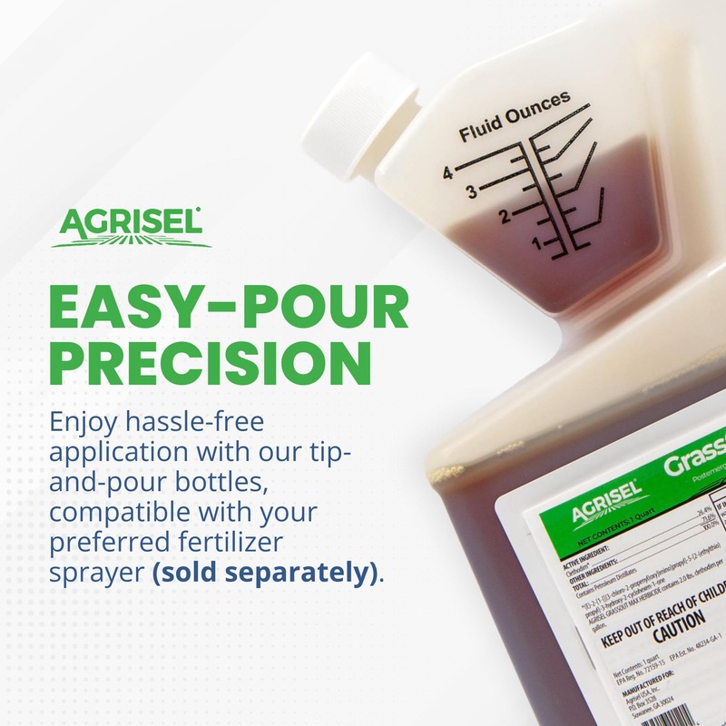 Agrisel GrassOut Max Weed Killer, Targets 50+ Grassy Weeds Without