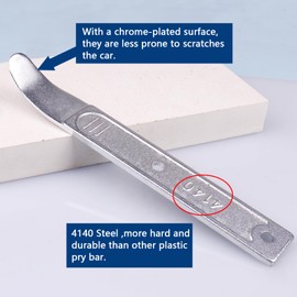 LSTOPGO 4140 Pry Tool, Pry Bar Trim Removal Tool, Pocket Pry Bar, Car Trim Removal Tool Kit, Easily Removes Trim, Paneling, Sheet Metal, Fasteners, and More (1)