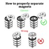 FHSVUD Super Strong Neodymium Magnets with Screw, Rare Earth Metal
