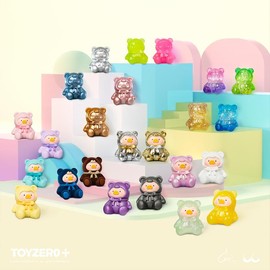 LuLu The Piggy Teddy Mini Blind Bags - Collectible Figurines with Metal Plating & Luminous Shine - 24 Designs - Surprise Collectibles for Kids:_1 PCS