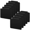 Pack of 10 Black Basket Labels Clip Made of Plastic,