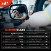 A-Premium Right Passenger Side Upper Heated Mirror Glass with Backing