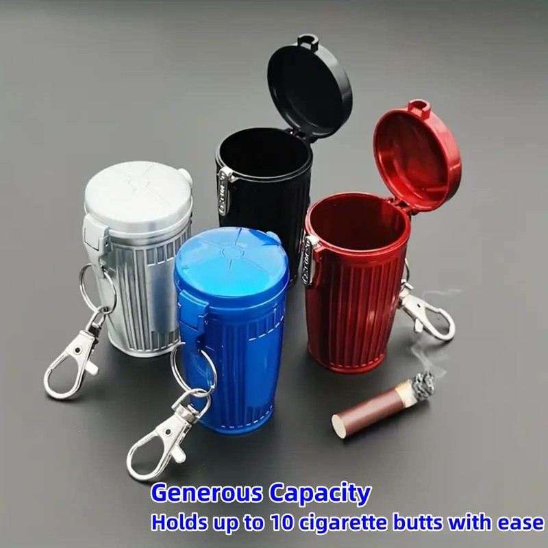 Lajiakoy Pocket Ashtray, Portable Ashtray, Odour-Proof for Travel, Lid and