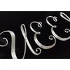 Queen Crown Car Diamond Etched Engraved on Black Aluminum Metal