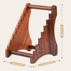 Knife Block, Natural Walnut Wood Fixed Blade Knife Collection Display