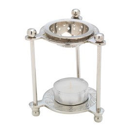 MaMeMi Incense Warmer Column Height 10 cm Nickel-Plated