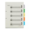 Kinstar Index File Divider Cards A4, 5 Tabs, 20 Sets