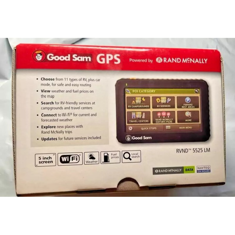 Rand McNally Good Sam 5525 Rand McNally RVND 5525 RV