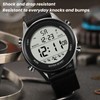 Men Digital Sports Watch Waterproof Alarm Countdown Dual Time Zone