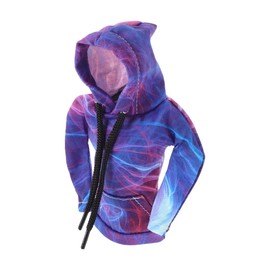 VekAuto Gear Shift Knob Cover Stick Shifting Handle Protector 17x16cm/6.69"x6.3" Blue Red Polyester 1 Pc Hoodie Style Automotive Manual Universal