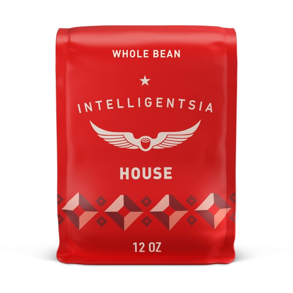 Intelligentsia Coffee, Light Roast Whole Bean Coffee - House 12 Ounce Bag with Flavor Notes of Milk Chocolate, Citrus and Apple