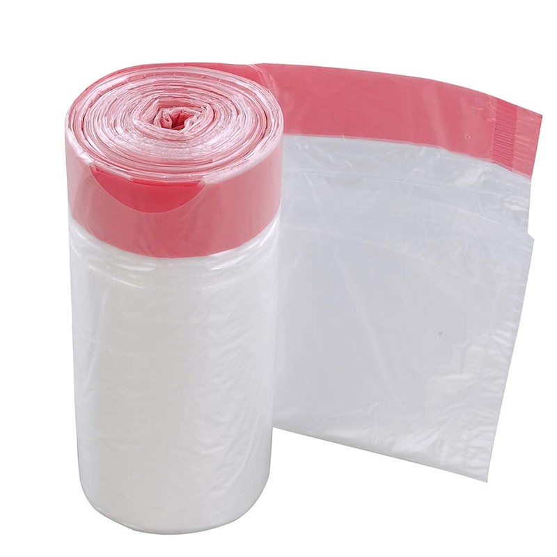 Jekiyo 8 Gallon Medium Trash Bags, Drawstring Clear Garbage Bags,