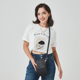 BOSTANTEN Crossbody Bag For Women Leather Small Crossbody Purse Cell Phone Wallet Purses Should Bag