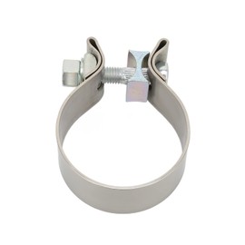 Tbest Universal Band Clamps - Rustproof Muffler Clamp for Downpipe Header Manifold Exhaust 2.5 Inch