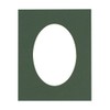 CountryArtHouse Hunter Green Acid Free 10x14 Oval Picture Frame Mat