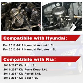 JINGZERO Bomba de combustible de alta presión para Hyundai Accent Veloster, Kia Soul Forte Rio 1.6L Bomba de combustible mecánica reemplaza 35320-2B220 35320-2B140