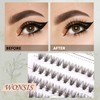 WONSIS Lash Clusters, Individual Lashes, 240 Pcs 20D Individual Lash