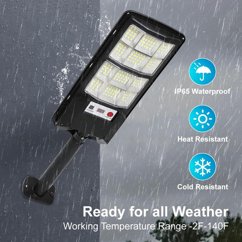 Cenfmlt Solar Street Lights Outdoor 4 Pack, Dusk to Dawn