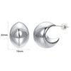 JOLCHIF Teardrop Chunky Silver Hoop Earrings for Women 925 Silver