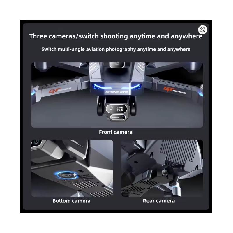 ToolziaGT8 Drone 8K Professional HD Dual Cameras Screen Remote 5G
