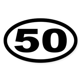 CafePress Ultramarathon 50 Mile Oval Sticker Oval Car Bumper Sticker