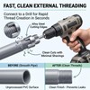 3 Pcs PVC Pipe Threader, 4-In-1 Water Pipe Threading and