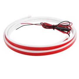 Alnicov Car LED Hood Light Strip 70-Inch 12V Flexible Waterproof Car Daytime Running Light Universal Hood Decoration Accessory For Cars SUVs Trucks Dynamic Scan Startup Effect