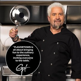 Guy Fieri's Flavortown 8" Stainless Steel Fry Pan - Premium Non-Toxic Three-Layer Skillet, Oven-Safe up to 500F