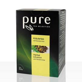 Pure Tea Selection Fenchel Anis Bio | Bio-Kräutertee | 100 % Bio-zertifiziert | 100% natürliche Zutaten | 25 Teebeutel aus Maisstärke gewebt und industriell kompostierbar | 25 x 2,5g