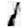 Cinbloo Black and White 54Wx78H Shower Curtain Marble Abstract Modern