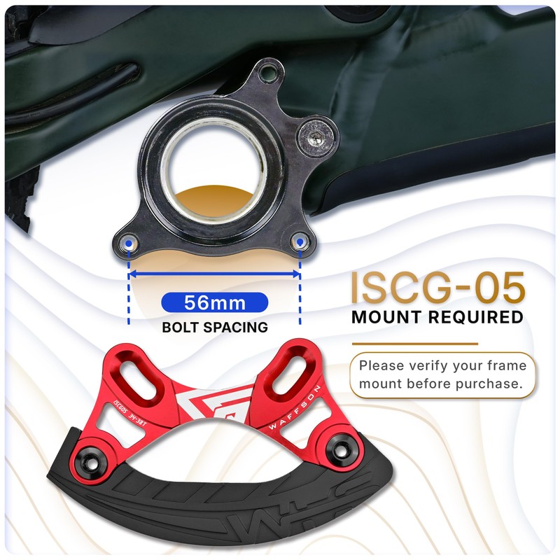 WFS ARMOR-A Bash Guard 34-38T, ISCG05 Mount, MTB Mountain Bike