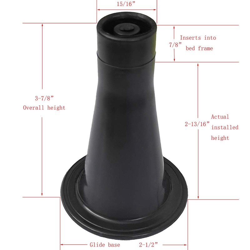 CAFORO Bed Frame Feet That Replace Your Wheels. Replacement Feet