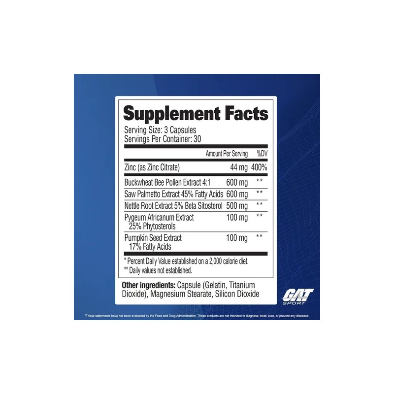 Testrol Prostata Gat Sports 90 Caps Sabor Sin Sabor