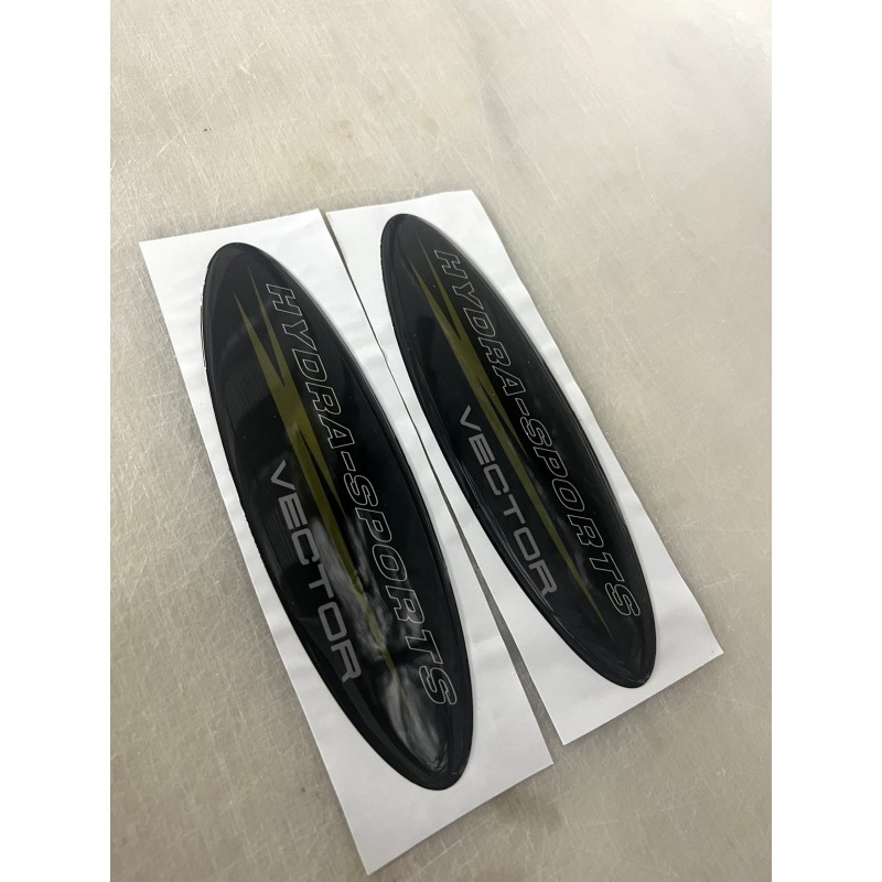 1 HYDRA SPORTS VECTOR CONSOLE DECAL EMBLEM 3D DOMED RAISED