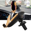 R1 10W Automatic Clamping Car Wireless Charger Gold Color(For Android