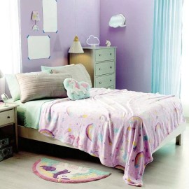 Vianney Manta Vianney Ligero con diseño sweet unicorn de 2.2m x 1.8m