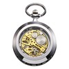 TREEWETO Men's Hand Wind Antique Mechanical Skeleton Pocket Watch with