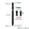 Kutsuwa RE034WH HiLiNE Eraser, Pen Magnetic Poppy, White, Black Core