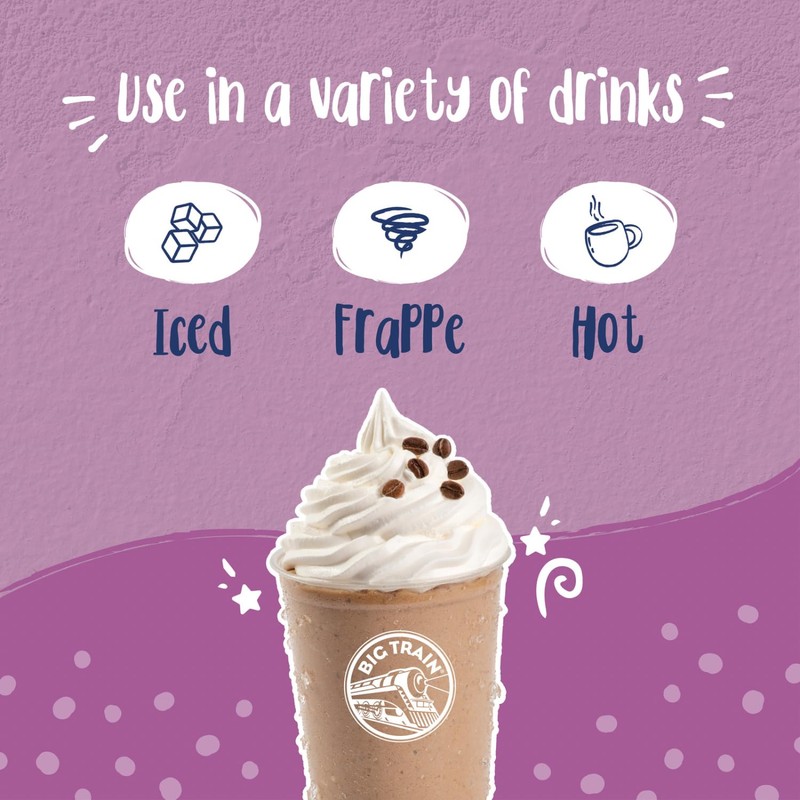 Big Train White Chocolate Latte Blended Ice Coffee Beverage Mix,