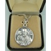 CB Silver Toned Base Patron Saint Joseph The Worker Father